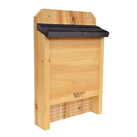 Nature's Way CWH10 Bird House, 10 in W, 3-1/2 in D, 15 in H, Single Chamber, Cedar