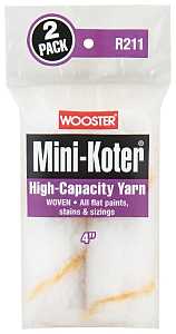 Wooster R211-4 High-Capacity Yarn Mini Roller Cover, 4 in L
