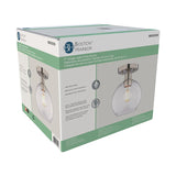 Boston Harbor OG24022 Ceiling Light, 120 V, 1-Lamp, CFL, LED Lamp, Stainless Steel Fixture, Satin Nickel Fixture