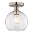 Boston Harbor OG24022 Ceiling Light, 120 V, 1-Lamp, CFL, LED Lamp, Stainless Steel Fixture, Satin Nickel Fixture