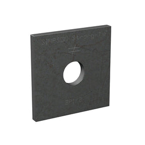 Simpson Strong-Tie BP 1/2 HDG Bearing Plate, 3/16 in Gauge, Steel, Hot-Dipped Galvanized, Pack of 100