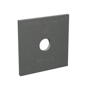Simpson Strong-Tie BP 5/8-3 Bearing Plate, 3 ga Gauge, Steel, Pack of 50