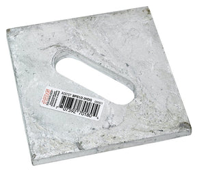 Simpson Strong-Tie BP Series BPS 1/2-3HDG Bearing Plate, 3 in L x 3 in W Dimensions, 3 ga, Steel, 1/PK, Pack of 50