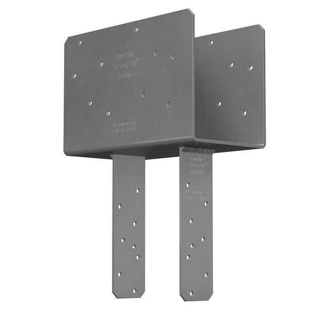 Simpson Strong-Tie CCQ CCQ66SDS2.5 Column Cap, 5-1/2 in Post/Joist, Steel, Pack of 3