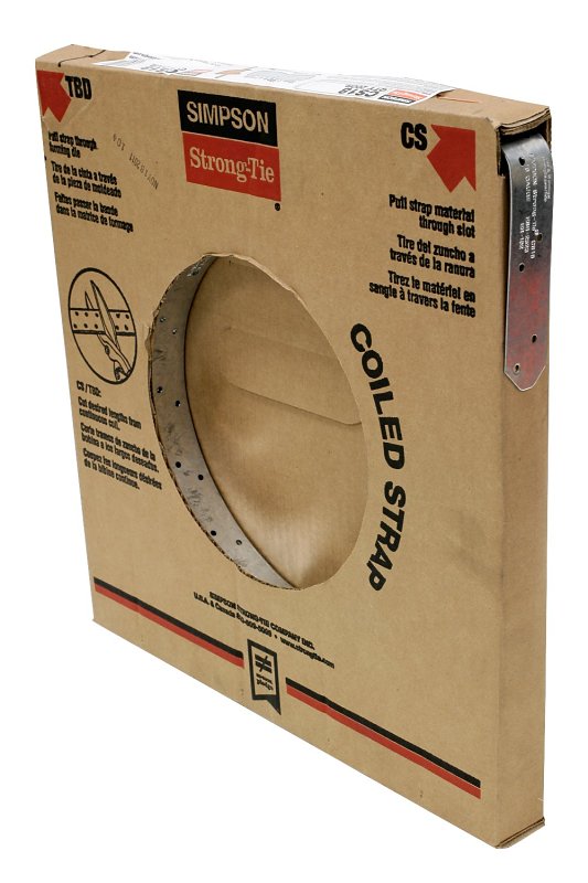 Simpson Strong-Tie CS Series CS20-R Coiled Strap, 20 ga, Steel, Galvanized, Pack of 4