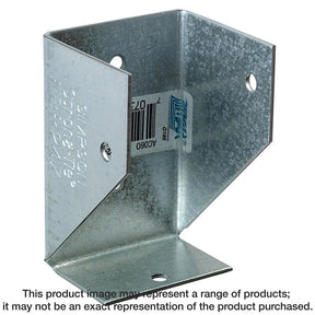 Simpson Strong-Tie FBR FBR24Z Fence Bracket, 1-9/16 in W, 18 ga Thick Material, Steel, ZMAX; Galvanized, Pack of 100