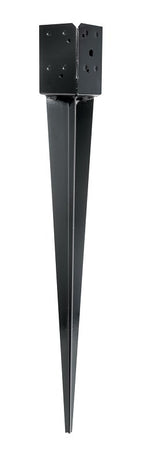 Simpson Strong-Tie FPBS44 Fence Post Spike, 12 ga, Steel, Black, Powder-Coated