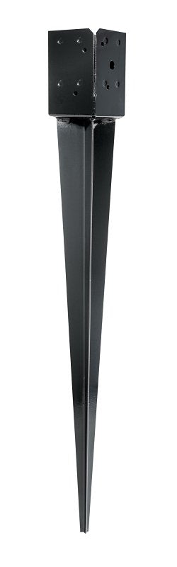 Simpson Strong-Tie FPBS44 Fence Post Spike, 12 ga, Steel, Black, Powder-Coated