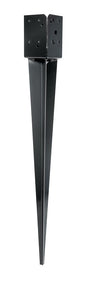 Simpson Strong-Tie FPBS44 Fence Post Spike, 12 ga, Steel, Black, Powder-Coated