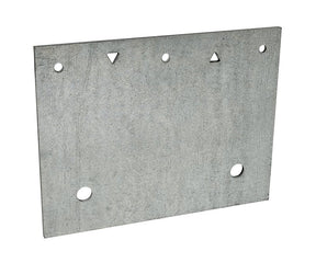 Simpson Strong-Tie FRFP Retrofit Foundation Plate, 7 ga Gauge, Steel, Galvanized/Zinc, Pack of 5