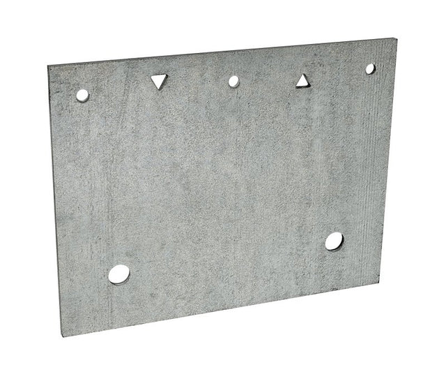 Simpson Strong-Tie FRFP Retrofit Foundation Plate, 7 ga Gauge, Steel, Galvanized/Zinc, Pack of 5