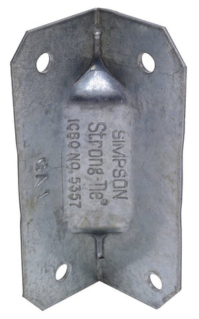 Simpson Strong-Tie GA GA1 Gusset Angle, 2-3/4 in H, Steel, Galvanized/Zinc, Pack of 100