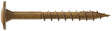 Simpson Strong-Tie CBT08112R300 Construction Screw, #8 Thread, 1-1/2 in L, Serrated Thread, Wafer Head, 300