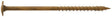 Simpson Strong-Tie CBT08300R200 Construction Screw, #8 Thread, 3 in L, Serrated Thread, Wafer Head, 200