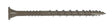 Simpson Strong-Tie Deck-Drive DSVT DSVT212R1LB Deck Screw, #10 Thread, 2-1/2 in L, Ribbed Flat Head, Variable Thread