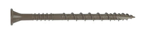 Simpson Strong-Tie Deck-Drive DSVT DSVT212R1LB Deck Screw, #10 Thread, 2-1/2 in L, Ribbed Flat Head, Variable Thread