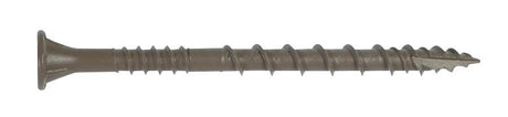 Simpson Strong-Tie Deck-Drive DSVT DSVT212R1LB Deck Screw, #10 Thread, 2-1/2 in L, Ribbed Flat Head, Variable Thread