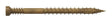 Simpson Strong-Tie FT07200R450 Finishing Trim Screw, #7 Thread, 2 in L, Serrated Thread, Trim Head, 450