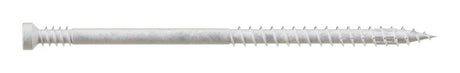 Simpson Strong-Tie FT07300R100W Screw, #7 Thread, 3 in L, Serrated Thread, Trim Head, 6-Lobe Drive, Saw Tooth Point