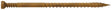 Simpson Strong-Tie FT07300R300 Finishing Trim Screw, #7 Thread, 3 in L, Serrated Thread, Trim Head, 300