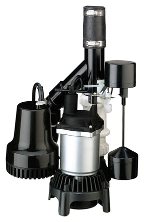 Flotec FPCC3320 Sump Pump with Emergency Battery, 1/3 hp, 22 ft Pump Max Head, 3600 gph