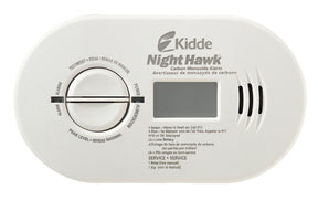 Kidde NightHawk 900-0230 Carbon Monoxide Alarm, 10 ft, +/-30 % Accuracy, 4 to 15 min Response, Digital Display, 85 dB