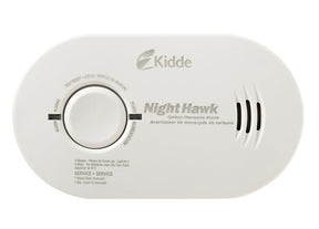 Kidde NightHawk 900-0233 Carbon Monoxide Alarm, 10 ft, +/-30 % Accuracy, 4 to 15 min Response, 85 dB, Wall, White