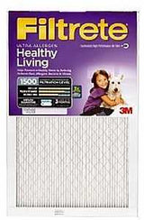 Filtrete NDP03-5IN-2 Air Filter, Electrostatic, 5 in Thick, 25 in L, 20 in W, 12 MERV, 1550 MPR, 2/PK, Pack of 2