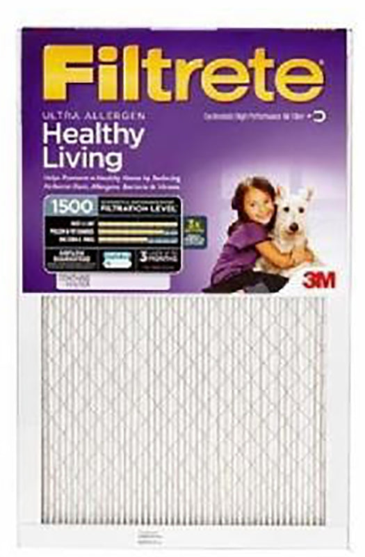 Filtrete NDP03-5IN-2 Air Filter, Electrostatic, 5 in Thick, 25 in L, 20 in W, 12 MERV, 1550 MPR, 2/PK, Pack of 2