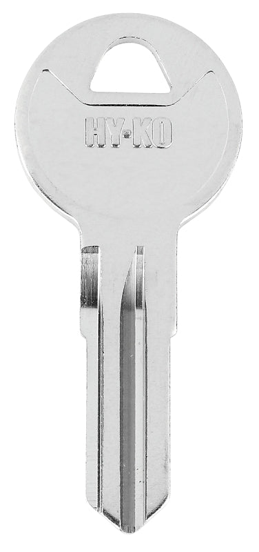 Hy-Ko 11010LF12 Key Blank, Brass, Nickel-Plated, For: Ski Rack LF12 Locks, Pack of 10