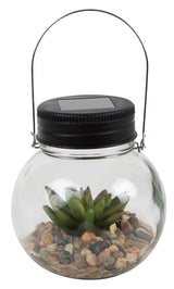 Boston Harbor 26147 Jar, Ni-Mh Battery, 1-Lamp, LED Lamp, Glass Stone Succulent Stainless Steel Fixture, Pack of 6