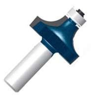 Bosch 85290MC Router Bit, 1/2 in Dia, 3/4 in Dia Cutter, 2 in OAL, 1/4 in Dia Shank, 2-Cutter, Steel