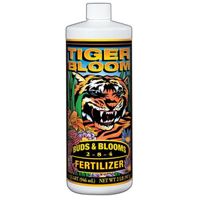 Tiger Bloom 790225 Plant Food, 1 qt Bottle, Liquid, 2-8-4 N-P-K Ratio