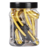Keeper Black/Yellow Bungee Cord 24 in. L X 0.315 in. 4 pk