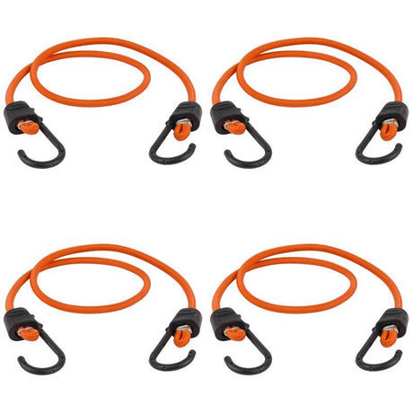 Keeper Black/Orange Bungee Cord 36 in. L X 0.374 in. 1 pk