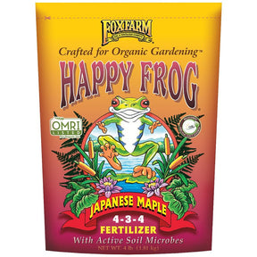 Happy Frog HFJAP4 Japanese Maple Fertilizer, 4 lb, Granular, 4-3-4 N-P-K Ratio