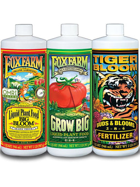 Foxfarm 791000 Plant Food, 1 qt, Liquid, 0-0.5-0.7, 6-4-4, 2-8-4 N-P-K Ratio