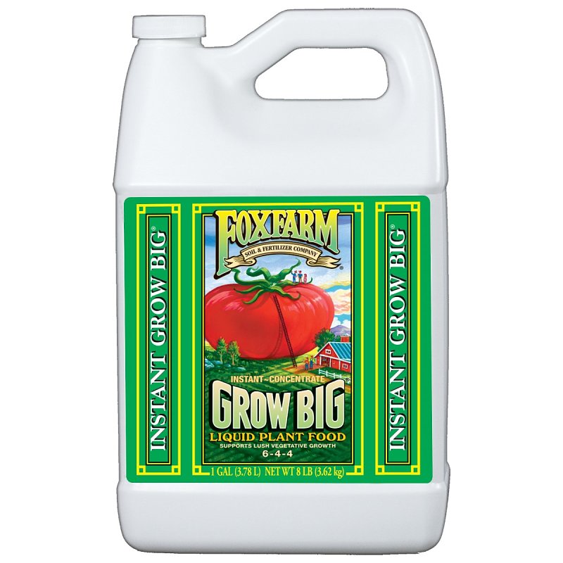 Grow Big 790300 Plant Food, 1 gal, Liquid, Pack of 4