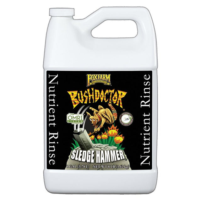 Foxfarm Bush Doctor, SledgeHammer SHGAL Plant Food, 1 gal, Liquid, Pack of 4