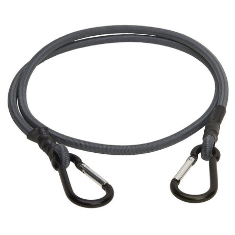 Keeper Gray Carabiner Style Bungee Cord 48 in. L X 0.315 in. 2 pk