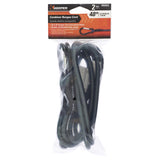 Keeper Gray Carabiner Style Bungee Cord 48 in. L X 0.315 in. 2 pk