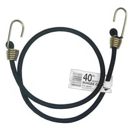 Keeper Black Bungee Cord 40 in. L X 0.374 in. 1 pk, Pack of 10