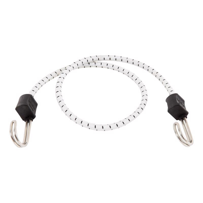 Keeper Black/White Bungee Cord 32 in. L X 0.315 in. 1 pk, Pack of 10