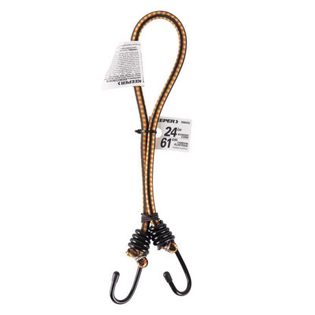 Keeper Multicolored Bungee Cord 24 in. L X 0.315 in. 1 pk, Pack of 10
