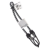 Keeper Black/White Bungee Cord 18 in. L X 0.315 in. 1 pk, Pack of 10