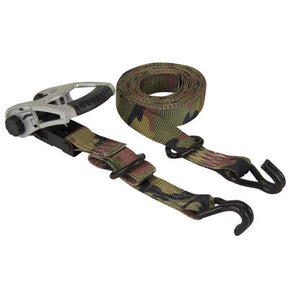 Keeper 1.25 in. W X 16 ft. L Camo Tie Down w/Ratchet 1000 lb 2 pk