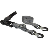 Keeper Ergo-Torque 1.25 in. W X 8 ft. L Gray Ratchet Tie Down Strap 800 lb 2 pk