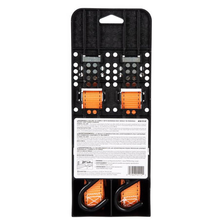 Keeper 1 in. W X 10 ft. L Orange Tie Down 300 lb 2 pk