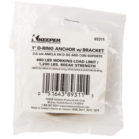 Keeper Trailer Tie Down Hardware 1 pk