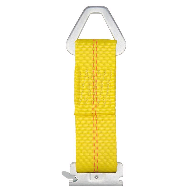 Keeper 2 in. W X 7 in. L Yellow E-Track Tie-Off 2000 lb 1 pk